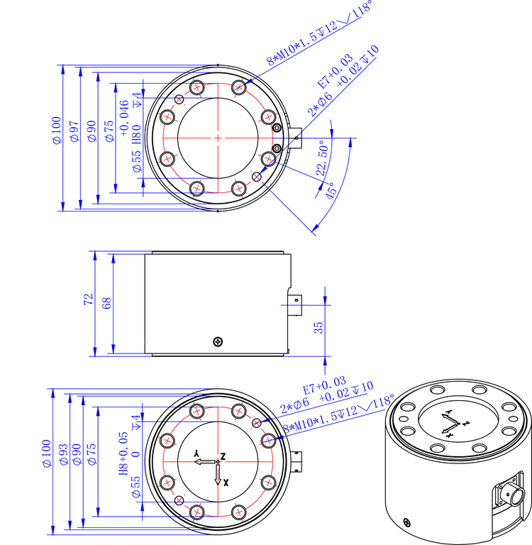 3KA100三分量傳感器